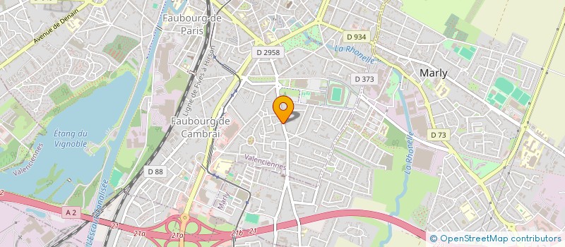 localisation de l'entreprise MADAME MICHELE VALLIN  VALENCIENNES