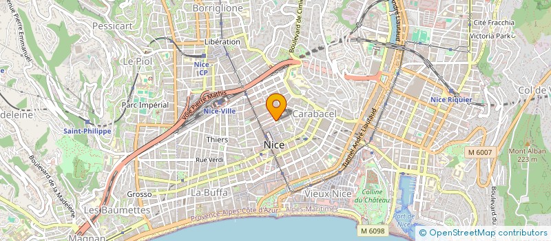 localisation de l'entreprise MADAME MICHELE VALLON à NICE