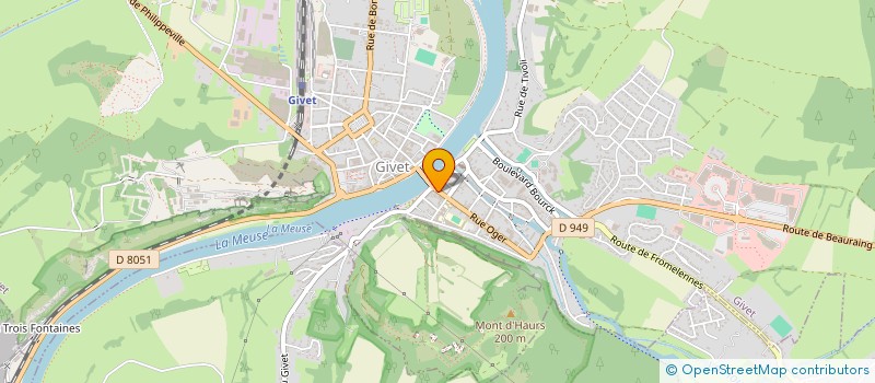 localisation de l'entreprise MADAME MICHELE VANBINST  GIVET