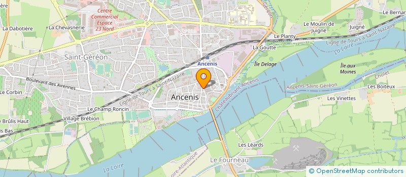 localisation de l'entreprise MADAME MICHELE VASSEUR  ANCENIS-SAINT-GEREON