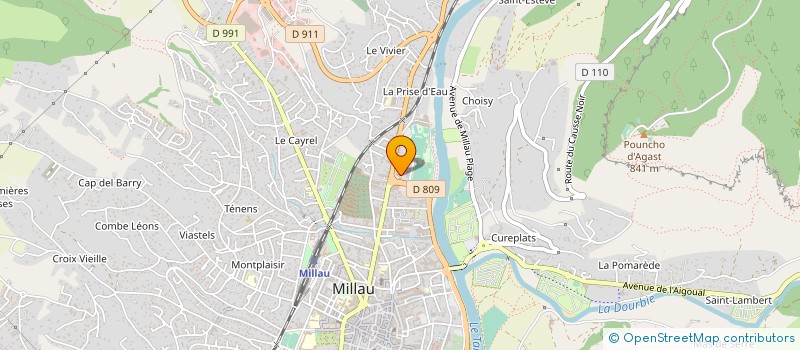 localisation de l'entreprise MADAME MICHELE VEEF à MILLAU