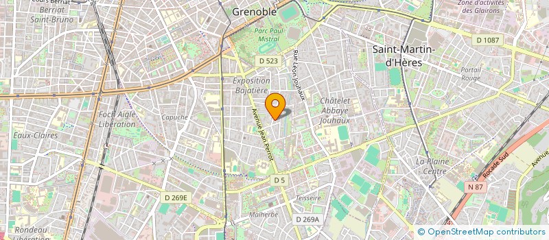 localisation de l'entreprise MADAME MICHELE VIANNEY-LIAUD  GRENOBLE