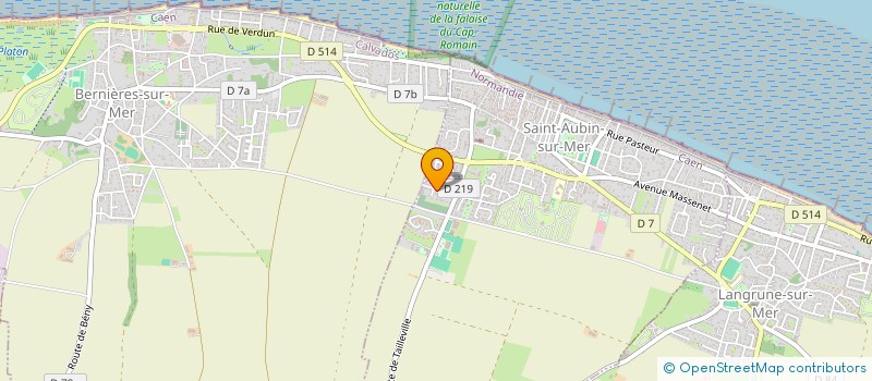 localisation de l'entreprise MADAME MICHELE VOILLOT  SAINT-AUBIN-SUR-MER