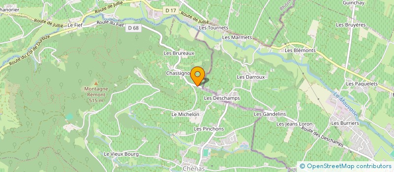 localisation de l'entreprise MADAME MICHELE VOLUET  CHENAS