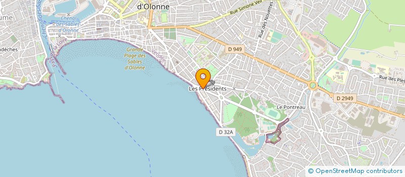 localisation de l'entreprise MADAME MICHELE VRIGNAUD à LES SABLES D'OLONNE
