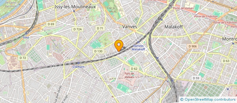 localisation de l'entreprise MADAME MICHELE YVARS  VANVES