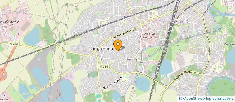 localisation de l'entreprise MADAME MICHELE ZAMBELLI  LINGOLSHEIM