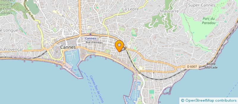 localisation de l'entreprise MADAME MICHELEINE GARDES à CANNES