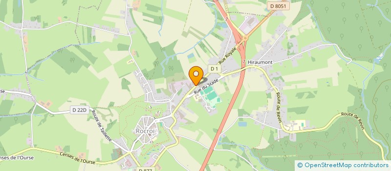 localisation de l'entreprise MADAME MICHELINE AMAND  ROCROI