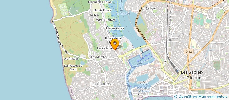 localisation de l'entreprise MADAME MICHELINE AYMOND à LES SABLES D'OLONNE