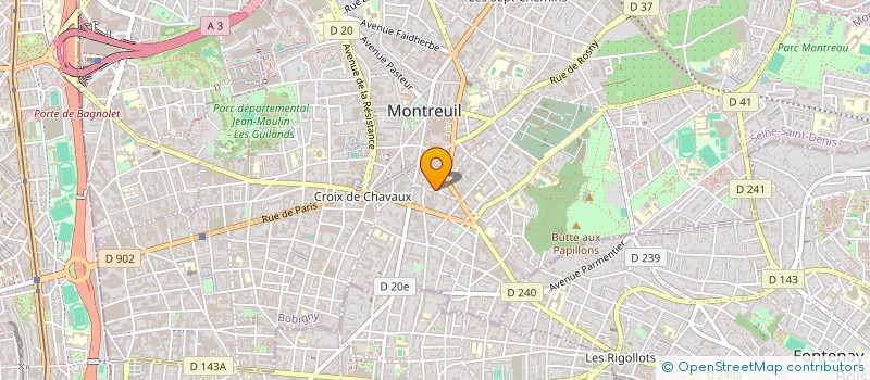 localisation de l'entreprise MADAME MICHELINE BABEL à MONTREUIL