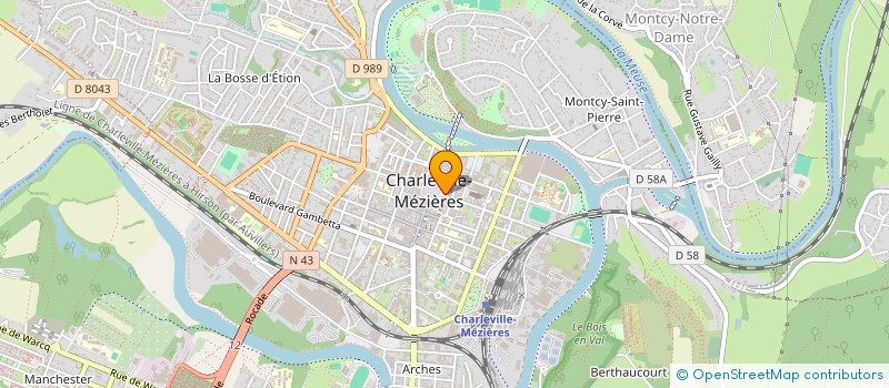 localisation de l'entreprise MADAME MICHELINE BACQUENOIS  CHARLEVILLE-MEZIERES