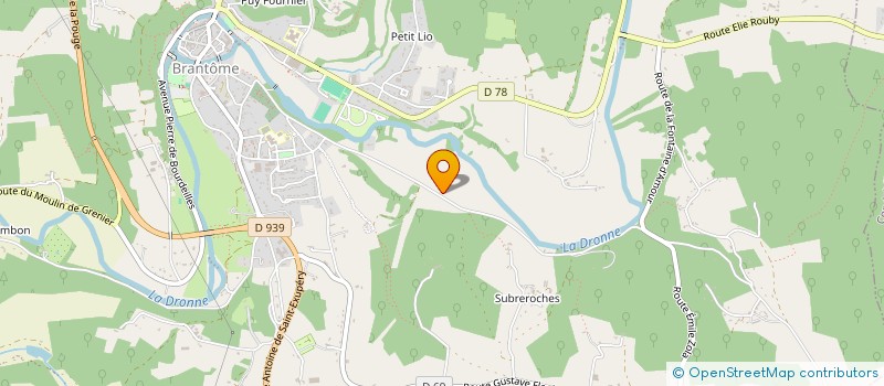 localisation de l'entreprise MADAME MICHELINE BAILLY  BRANTOME EN PERIGORD