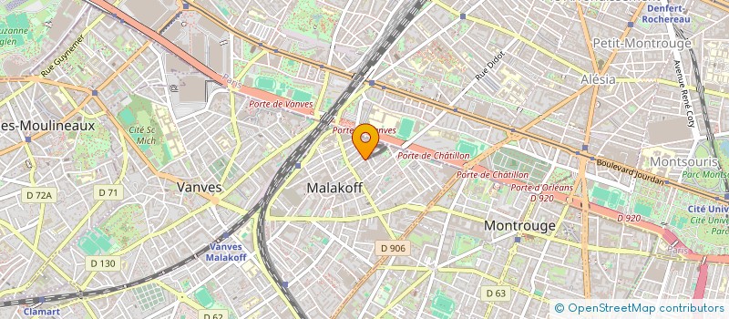 localisation de l'entreprise MADAME MICHELINE BAZIN à MALAKOFF
