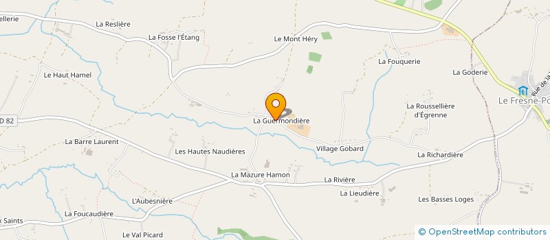 localisation de l'entreprise MADAME MICHELINE BECHET  SOURDEVAL