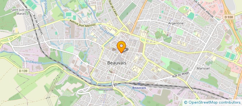 localisation de l'entreprise MADAME MICHELINE BELLET à BEAUVAIS