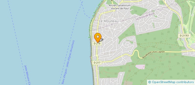 localisation de l'entreprise MADAME MICHELINE BERARD à LA TESTE-DE-BUCH