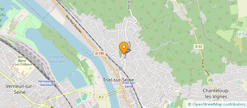 localisation de l'entreprise MADAME MICHELINE BESNIER  TRIEL-SUR-SEINE