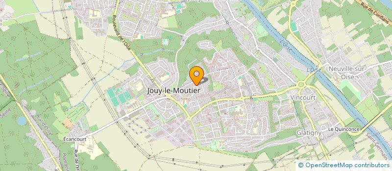 localisation de l'entreprise MADAME MICHELINE BLAISE  JOUY-LE-MOUTIER