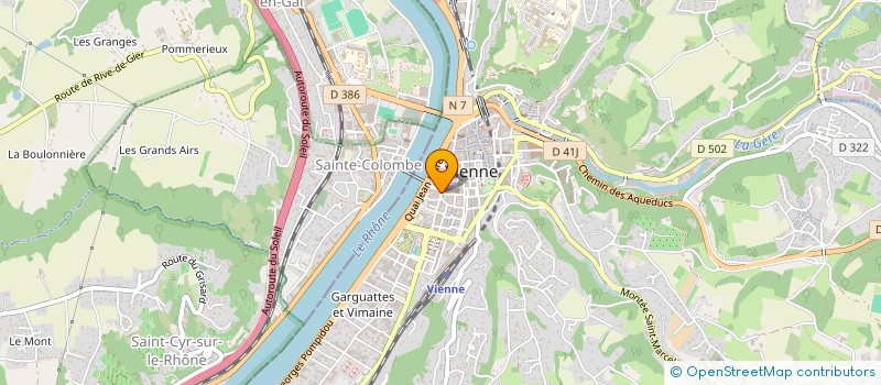 localisation de l'entreprise MADAME MICHELINE BLOCH  VIENNE