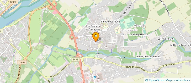 localisation de l'entreprise MADAME MICHELINE BODET à VINEUIL