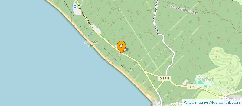 localisation de l'entreprise MADAME MICHELINE BOUDOT  SAINT-PALAIS-SUR-MER