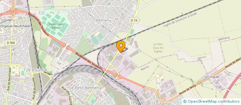 localisation de l'entreprise MADAME MICHELINE BOURDAIRE  BETHENY