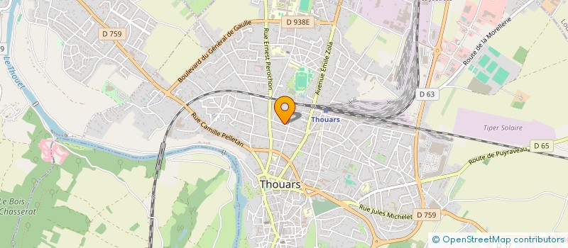 localisation de l'entreprise MADAME MICHELINE BOURGEAULT  THOUARS