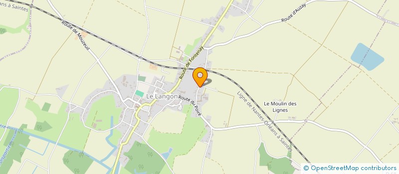 localisation de l'entreprise MADAME MICHELINE BRIZEMEURE  LE LANGON