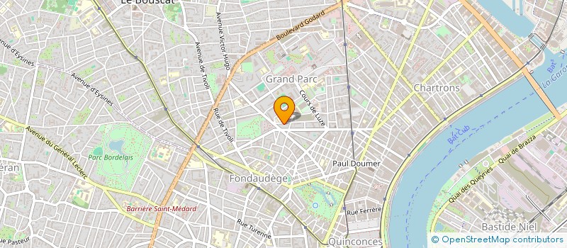 localisation de l'entreprise MADAME MICHELINE BROCHET  BORDEAUX