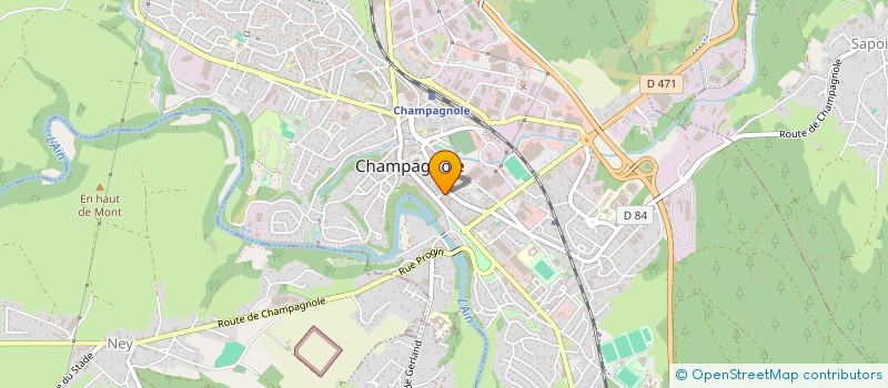 localisation de l'entreprise MADAME MICHELINE BRUN  CHAMPAGNOLE