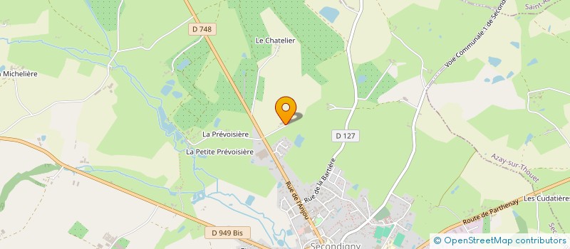 localisation de l'entreprise MADAME MICHELINE CAILLETON  SECONDIGNY