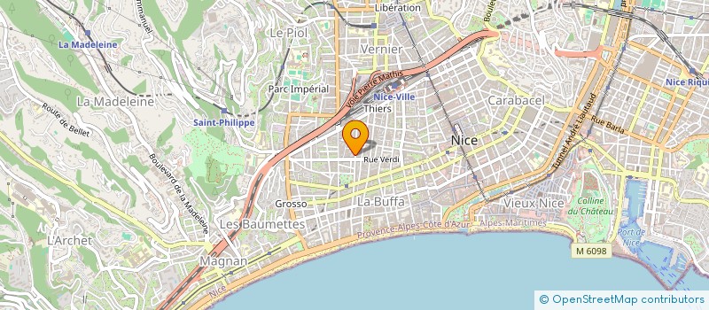 localisation de l'entreprise MADAME MICHELINE CANTARELLI à NICE