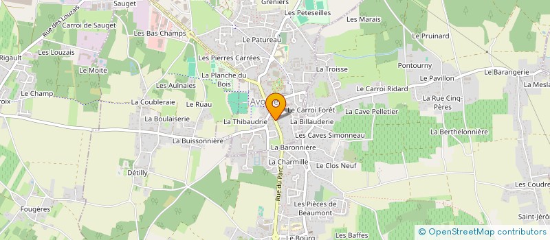 localisation de l'entreprise MADAME MICHELINE CAPDEVIELLE à AVOINE