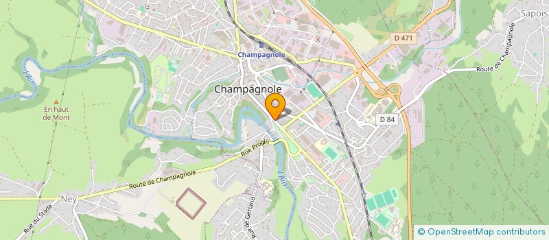 localisation de l'entreprise MADAME MICHELINE CARREZ  CHAMPAGNOLE