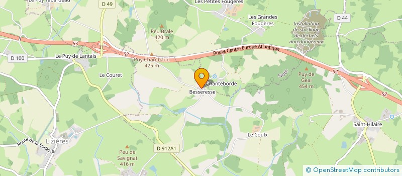 localisation de l'entreprise MADAME MICHELINE CAVROIS à SAINT-PRIEST-LA-PLAINE