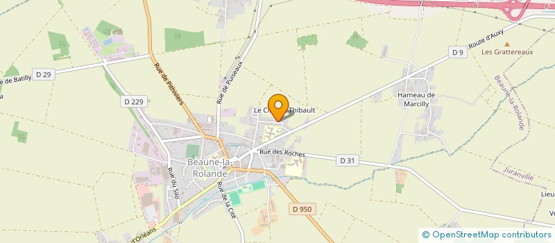 localisation de l'entreprise MADAME MICHELINE CHAINTREAU à BEAUNE-LA-ROLANDE