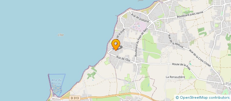 localisation de l'entreprise MADAME MICHELINE CHAUSTIER à LA PLAINE-SUR-MER