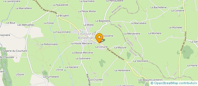 localisation de l'entreprise MADAME MICHELINE CHERENCE à COULOUVRAY-BOISBENATRE