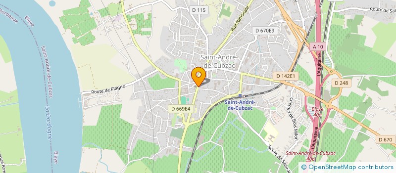localisation de l'entreprise MADAME MICHELINE CLERCQ  SAINT-ANDRE-DE-CUBZAC