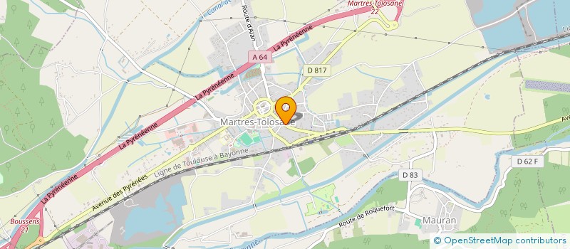 localisation de l'entreprise MADAME MICHELINE CODET  MARTRES-TOLOSANE
