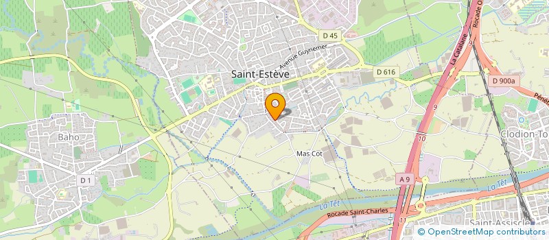 localisation de l'entreprise MADAME MICHELINE COLL  SAINT-ESTEVE