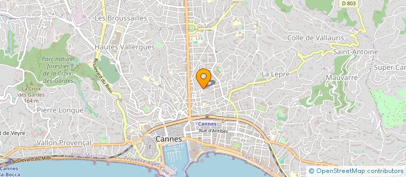 localisation de l'entreprise MADAME MICHELINE CORBILLON à CANNES