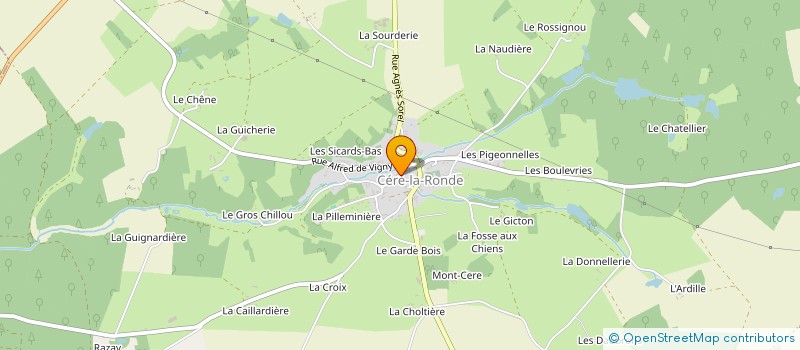 localisation de l'entreprise MADAME MICHELINE COUDERT à CERE-LA-RONDE