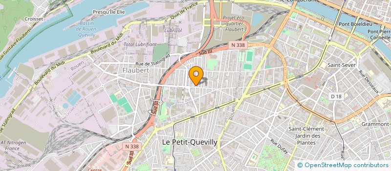 localisation de l'entreprise MADAME MICHELINE DAVOUST à LE PETIT-QUEVILLY