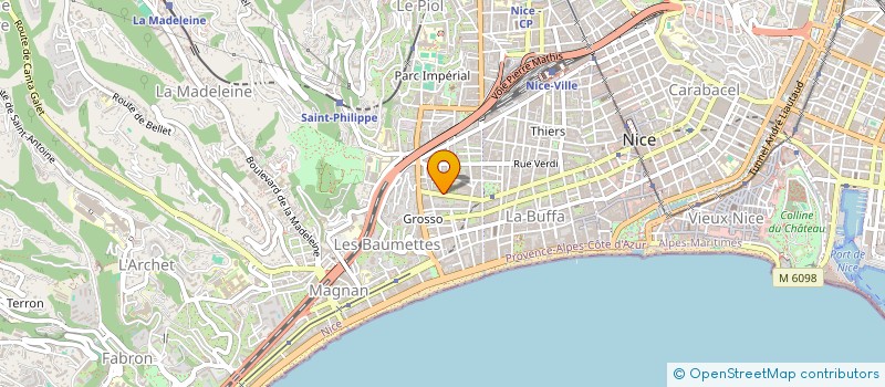 localisation de l'entreprise MADAME MICHELINE DENIS à NICE