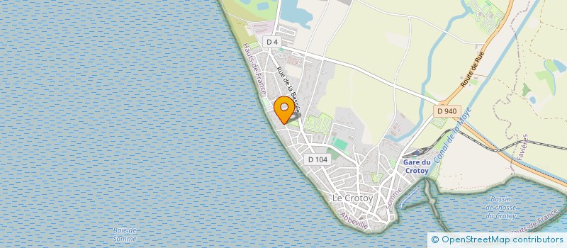 localisation de l'entreprise MADAME MICHELINE DEROSIERE à LE CROTOY