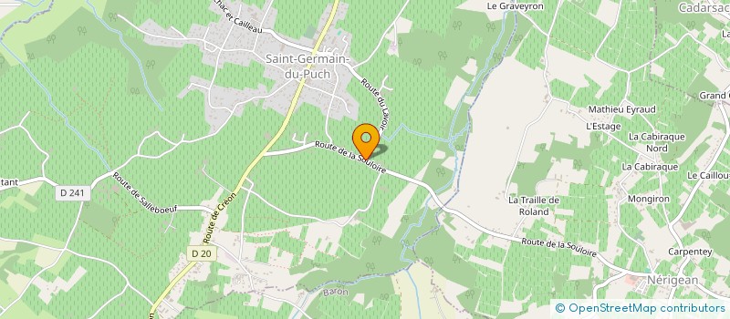 localisation de l'entreprise MADAME MICHELINE DOUBLET  SAINT-GERMAIN-DU-PUCH