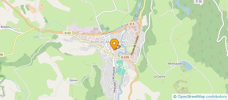 localisation de l'entreprise MADAME MICHELINE DUVAL à RIOM-ES-MONTAGNES