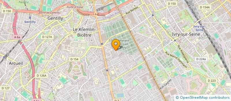 localisation de l'entreprise MADAME MICHELINE FERRET  LE KREMLIN-BICETRE